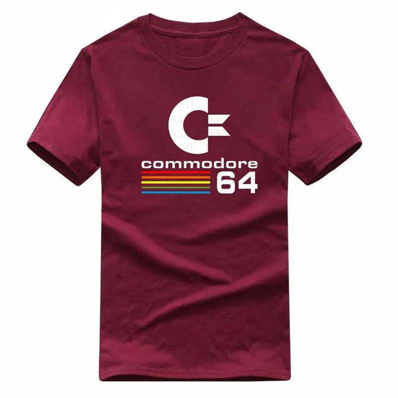 

2019 Summer Commodore 64 T Shirts C64 SID Amiga Retro 8-bit Ultra Cool Design Vinyl T-shirt Mens Clothing With Short Sleeve