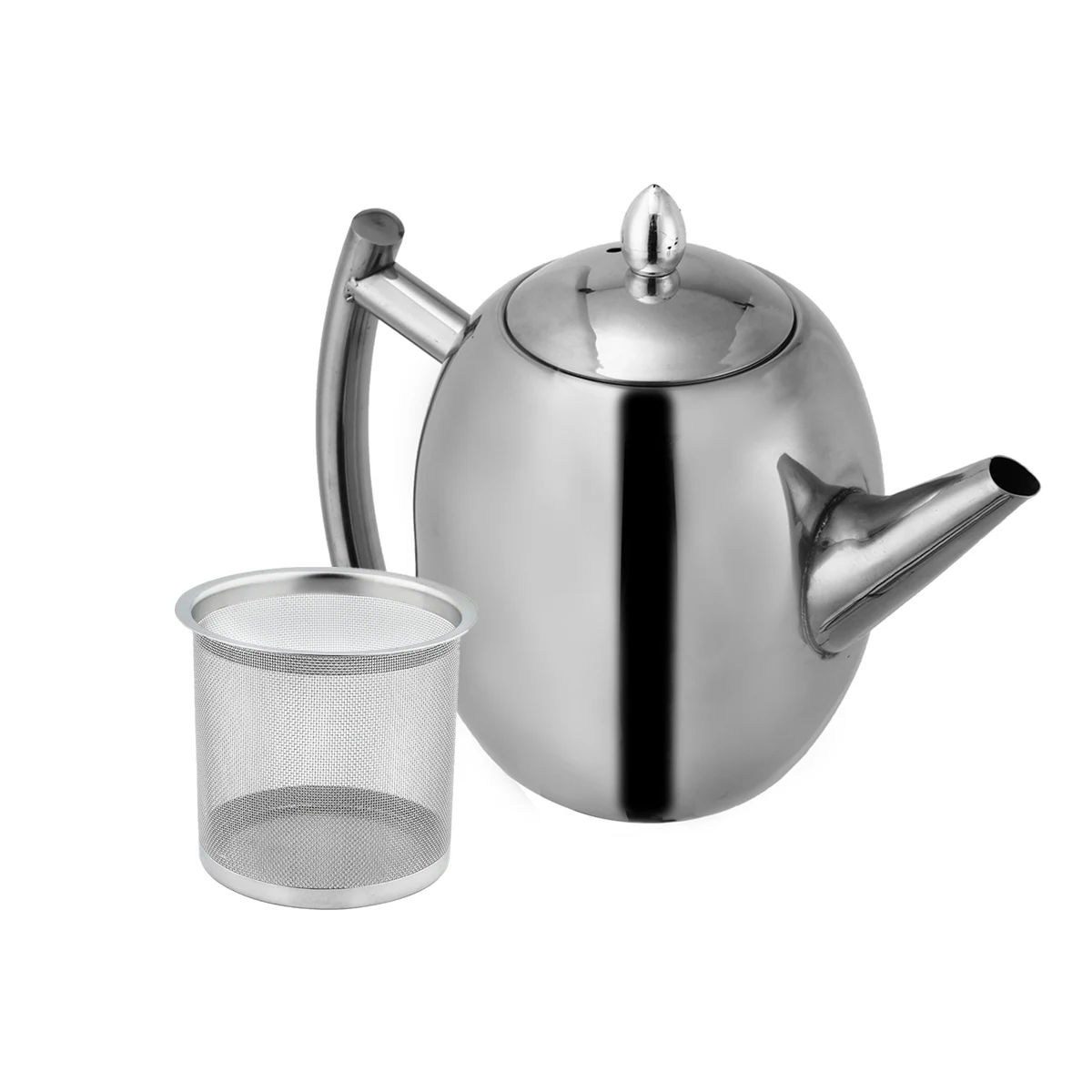

1/1.5L Stainless Steel Coffee Pot Percolators Kitchen Home Milk Frothing Jug Espresso Coffee Pitcher Barista Craft With Filter