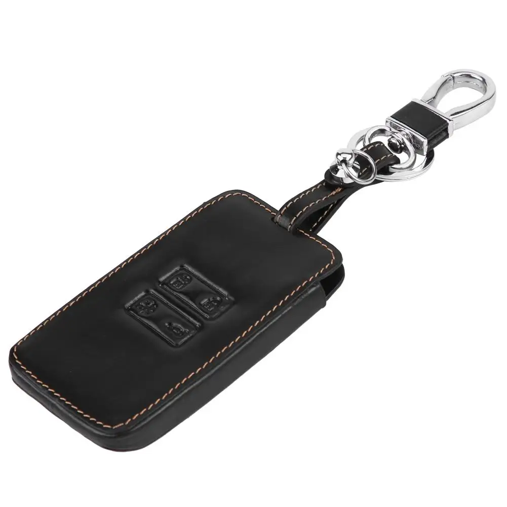 Leather Car Key Fob Case Holder Storage Bag Cover For Renault Kadjar