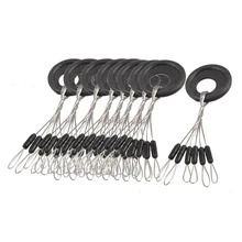 10Pcs 6 in 1 Cylinder Shaped Float Stop Rubber Stopper Bobber Sinker