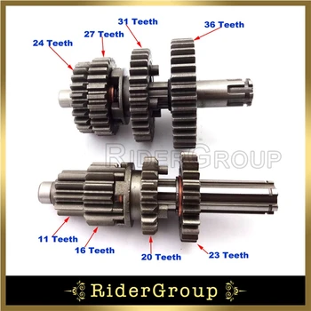 

Pit Dirt Motor Bike YX110 YX125 Transmission Gear Box Main Counter Shaft Parts For Chinese YX 110cc 125cc Engine Motorcycle