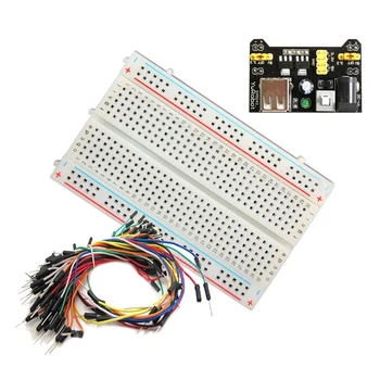 

BMBY-Mini Prototype board Electronic deck, 65pcs Breadboard Wire cable & Power Supply