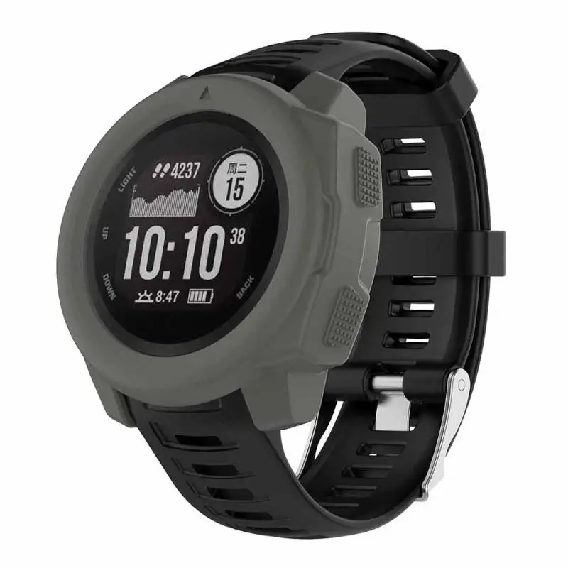 6 цветов Супер светильник спортивный силиконовый защитный чехол для Garmin Instinct спортивные умные часы