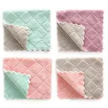 Microfiber Double-Sided Absorbent Dish Towel Thickened Lint-Free Oil-Free Kitchen Household Cleaning Towel Duster Cloth Microfiber Double-Sided Absorbent Dish Towel Thickened Lint-Free Oil-Free Kitchen Household Cleaning Towel Duster Cloth