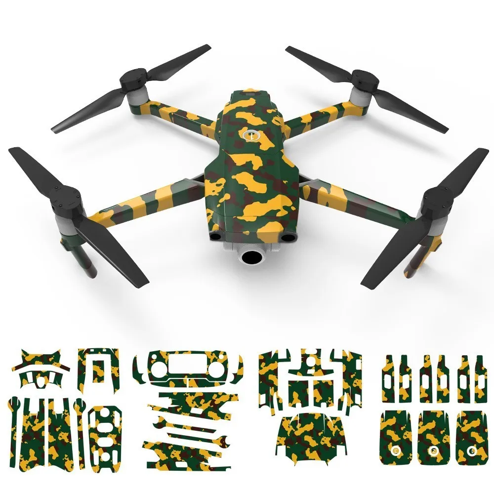 Камуфляжная наклейка для DJI Mavic 2 Pro и Zoom Drone водонепроницаемая 3d защитная пленка