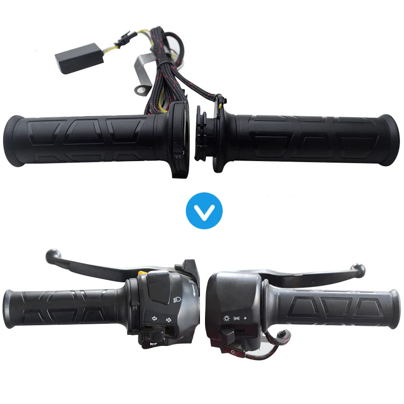 

AUTO Black 7/8" motos Motorcycle handlebar Electric Hot Heated Grips Handle Handlebar Warmer manillar motocicleta hot sale