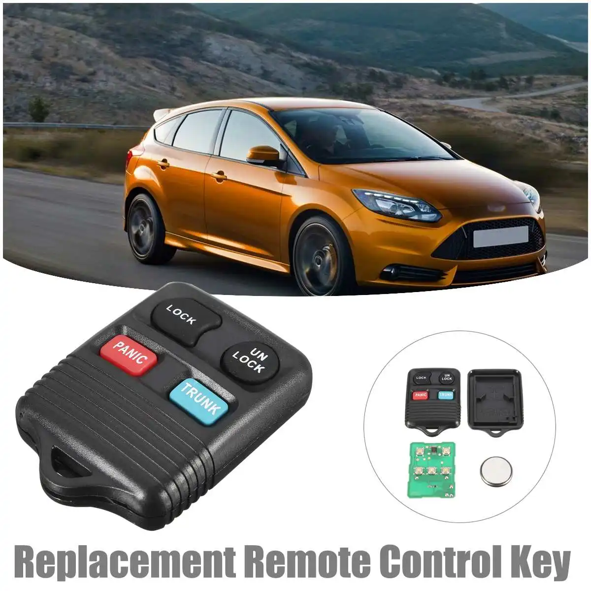 

4 Button 315Hz Keyless Entry Remote Control Key Fob Replacement For Ford for Mercury 1992-2000