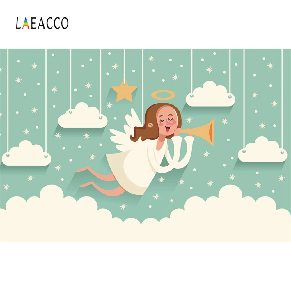 

Laeacco Baby Cartoon Cloud Sun Birthday Party Photography Backgrounds Customized Photographic Backdrops For Photo Studio