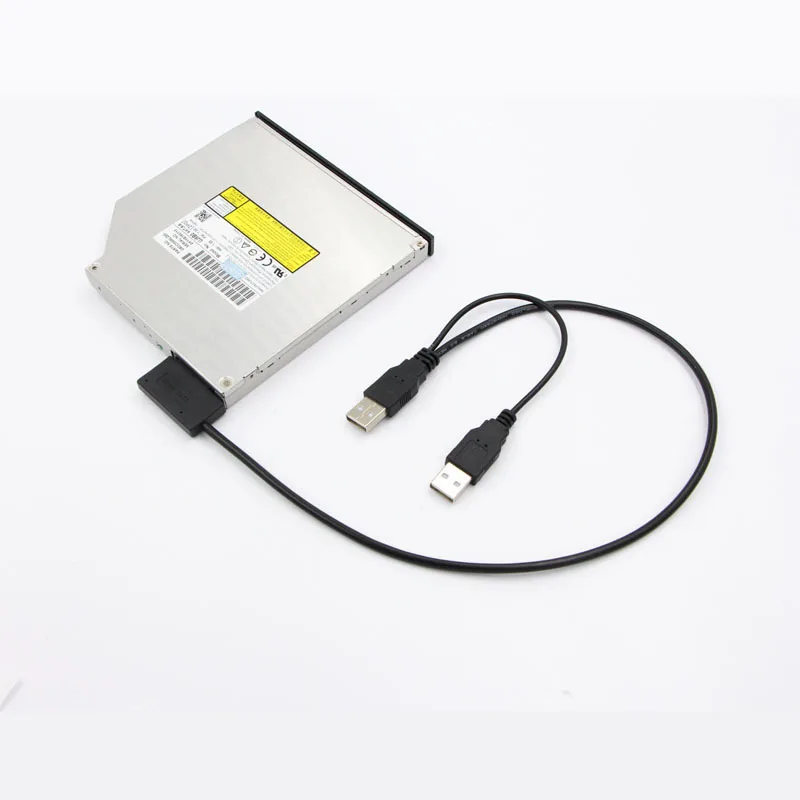 Тетрадь CD-ROM Drive SATA к USB кабель 6 P + 7 USB2.0 для DVD/COMBAO привод/DVD горелки 13 оптический