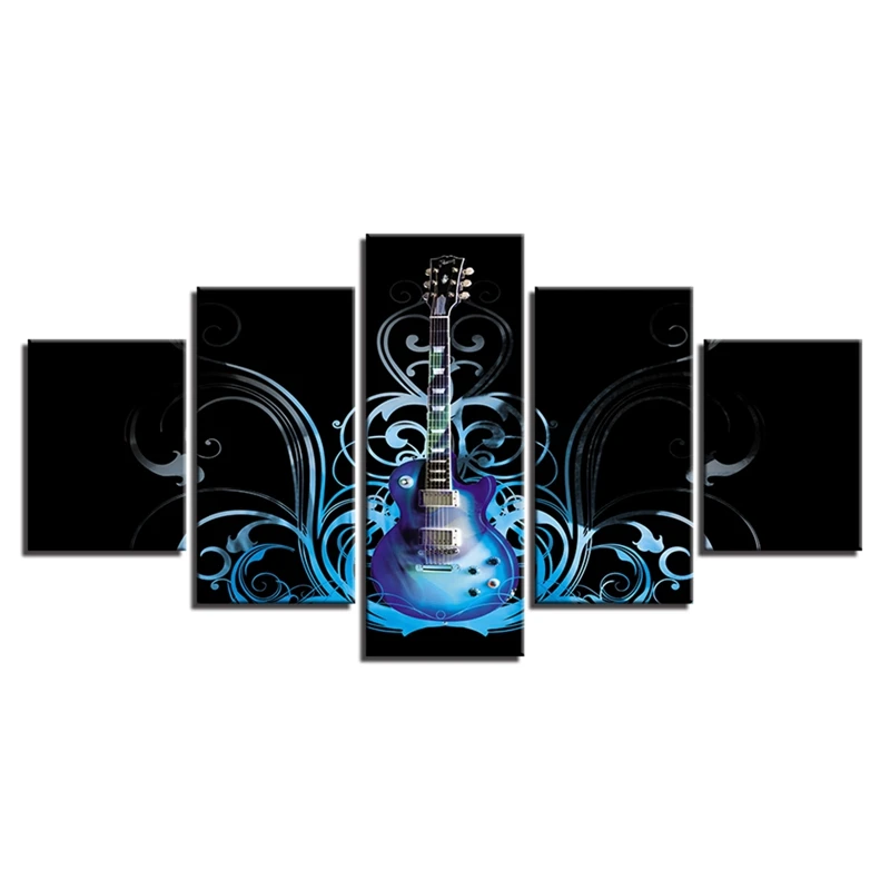 

Living Room Decor 5 Piece "Guitar Musical Instruments"Diamond Embroidery Photo Full Square Diamond Painting