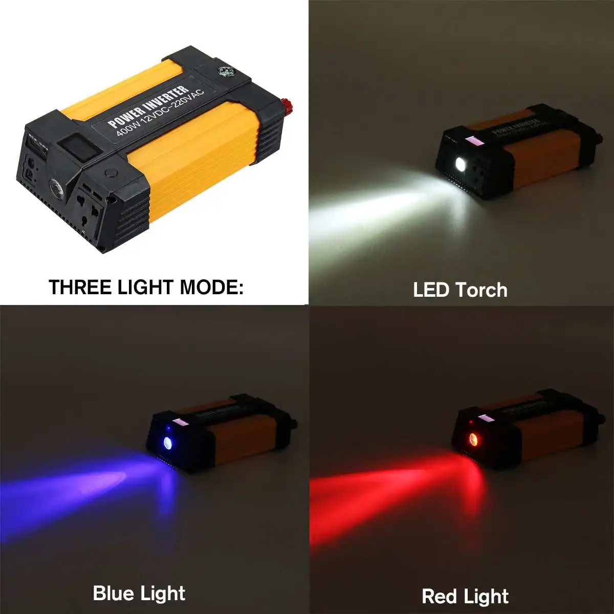 Car Jump Starter Battery Emergency Charger with Modified Sine Wave Inverter Function 89800mAH 12V Power Bank Booster Starter