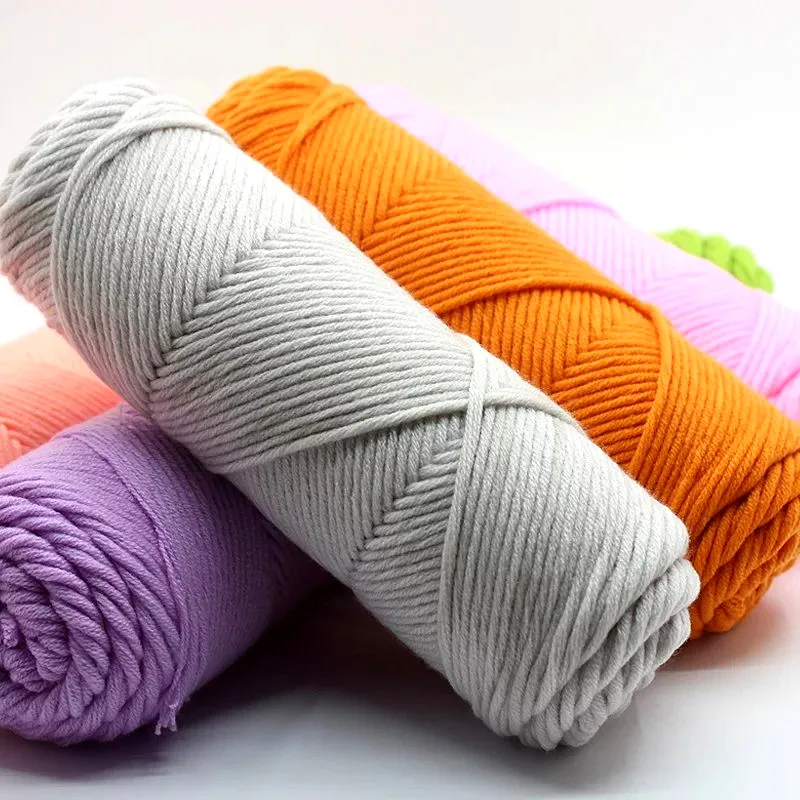 100g/pc Silk Milk Cotton Skincare Thick Yarn For Knitting Lover Scarves