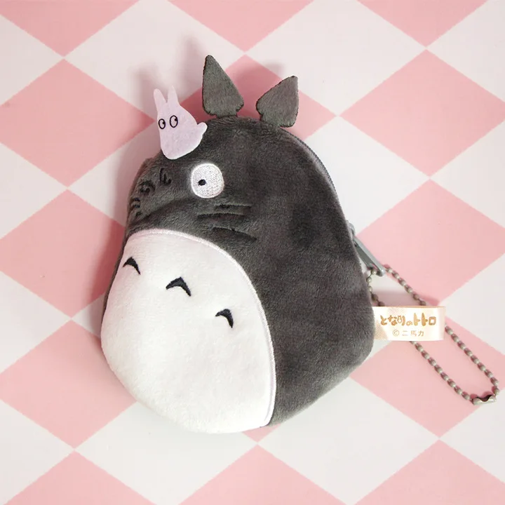 Original Cute Lovely Totoro plush purse Stuffed Animals coin purse storage bag Christmas