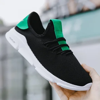 

2018 Autumn New Style Men's Sports Shoes Running Shoes Korean-Style Punched Sheet Surface Black Shoes White Shoes Manufacturer D