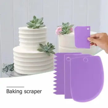 

Multi-functional Irregular Teeth Edge DIY Cream Scraper Smooth Cake Spatula Dough Scraper Baking Pastry Kitchen Baking Tools
