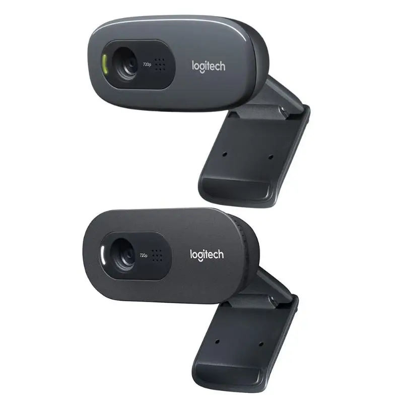 

Logitech C270/C270i Webcam 720p HD Widescreen Built-in Microphone Web Camera Online Course Chatting Camera for Desktop Laptop