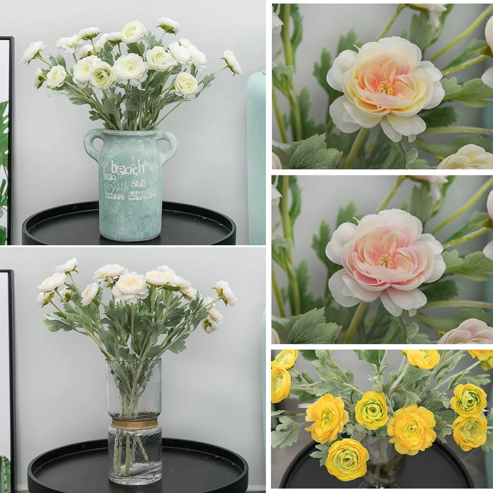 

Artificial flowers fake hairy British small lotus Nordic ins home wedding room flower wedding wall decration