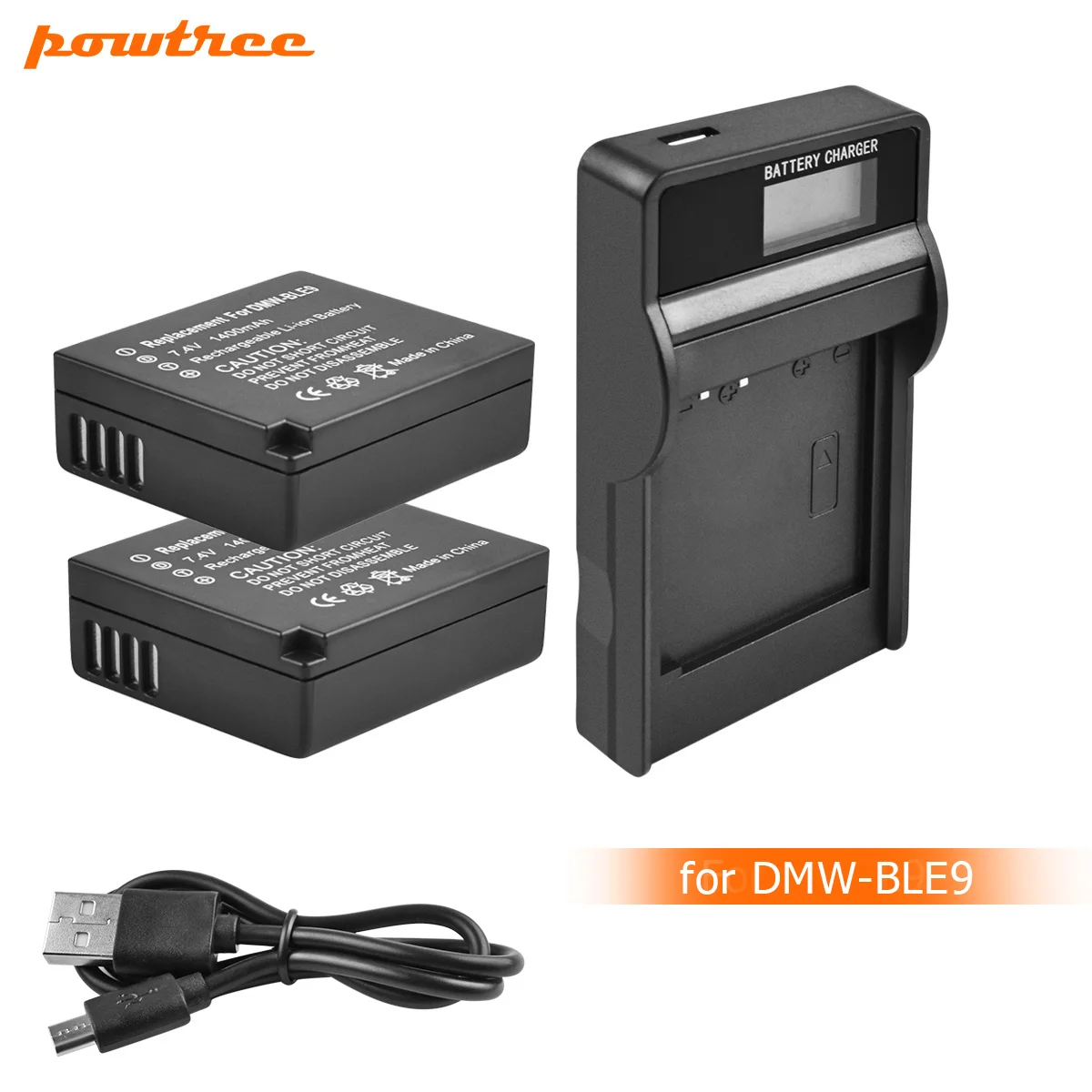 Powtree DMW BLG10 BLE9 батарея + ЖК зарядное устройство для Panasonic DMC GF6 GX7 GF3 GF5 BLG10GK LX100 GX80 GX85