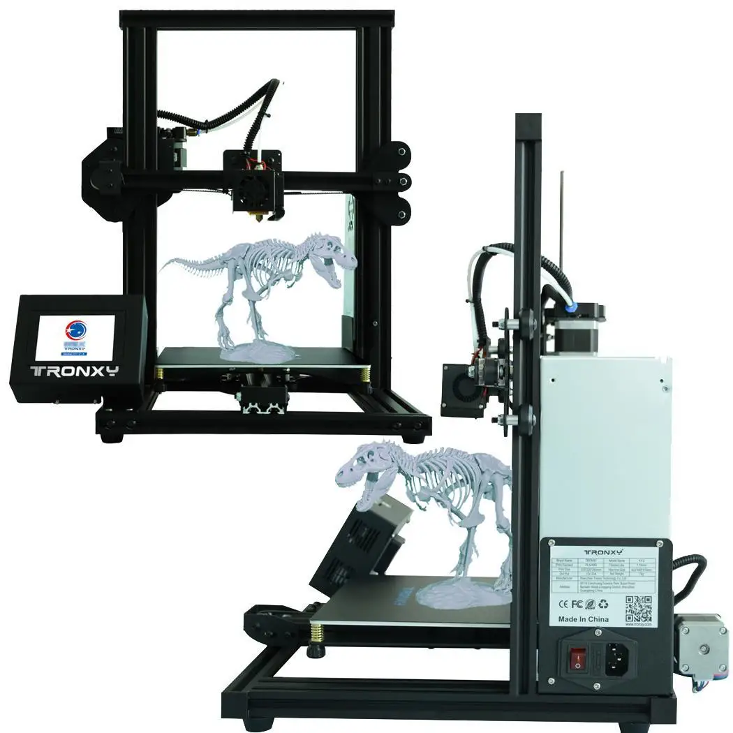 

3D Printer Mini 3D Printer Touch Screen with hotbed Aluminium DIY Creative Printing US Plug