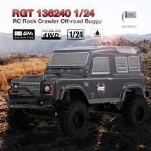 RGT RC автомобиль 136240 1:24 Рок Гусеничный 2,4 г 4WD 15 км/ч RC внедорожные автомобили багги с 3 Аккумуляторы для игрушек для детей
