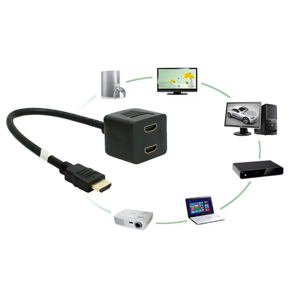 

1.4V Square Head Universal MHL Micro USB To HDMI 1080P HD TV Cable Conversion Adapter For Android Phones Computer
