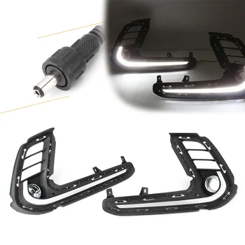 

2Pcs Car LED Daytime Running Lights For Hyundai Elantra 2017 2018 Fog Light Lamp
