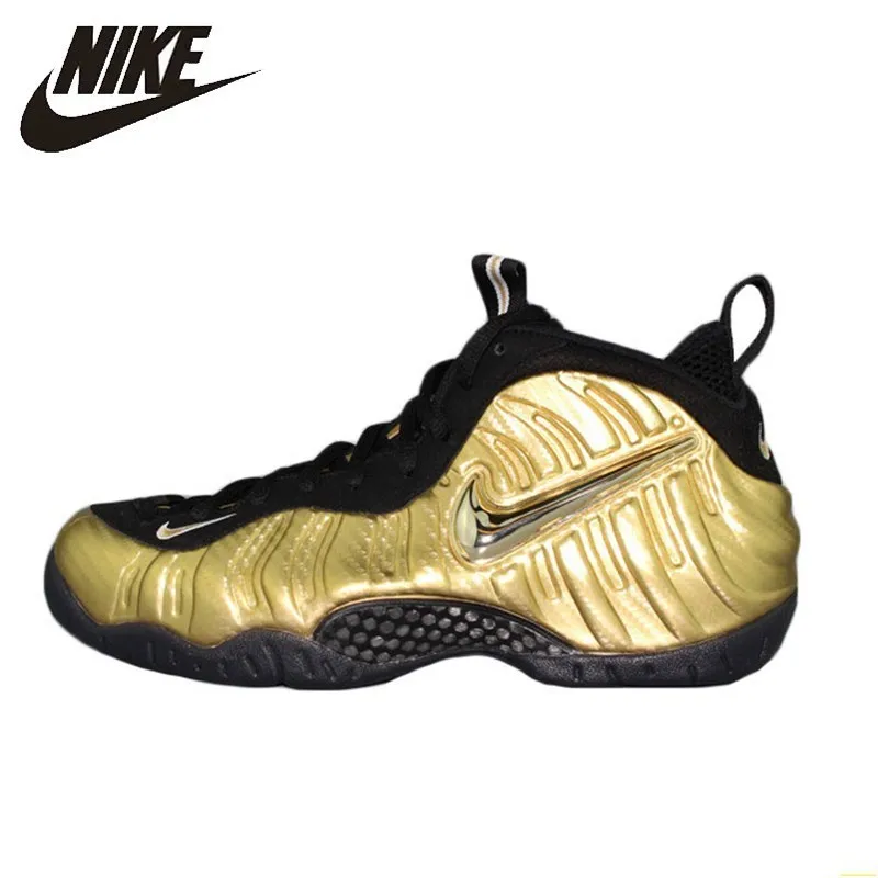 

Nike Air Foamposite Pro Gold Bubble New Arrival Men Basketball Shoes Motion Leisure Time Outdoor Sports Sneakers #624041-701