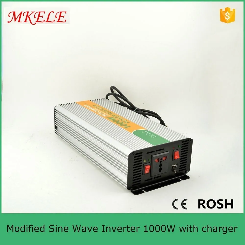 

Electric Power Inverter 1000w 12VDC To 220VAC Inverter MKM1000-122G-C 1000w Power Inverter With Battery Charger For Sale