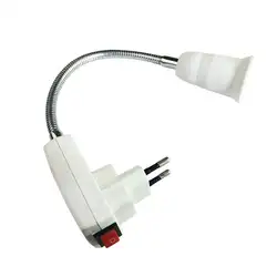 E27 лампы розетка адаптер конвертер светодиодный лампы основной переключатель 40 см ЕС plug