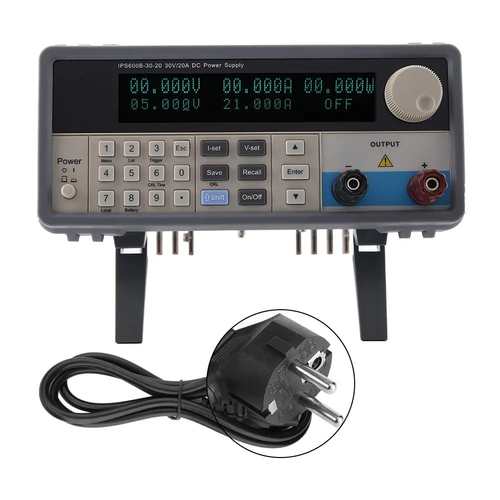 

IPS-600B-30-20 30V 20A Programmable DC Power Supply EU Plug AC 220V