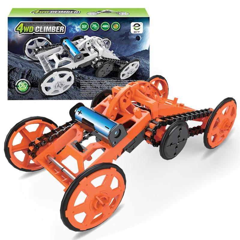 

Self Assembly DIY005 Electric Smart vehicle Car Learning Educational Toys For Children Birthday Gift Toy Models Gadget Hobby