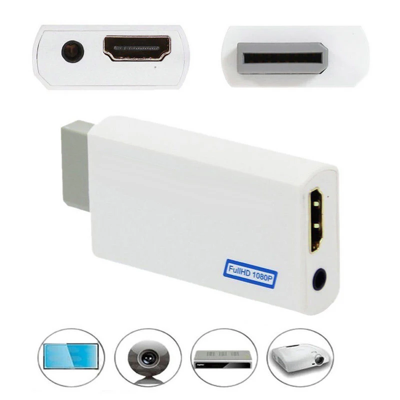 Переходник для аудио и видео формата HDMI 3 5 мм 1080P|Компьютерные кабели разъемы| |