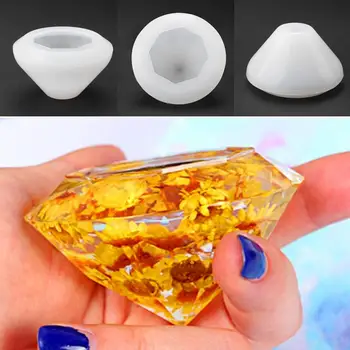 

Hot Sale DIY Tool Diamond-Shaped Mould Non-Stick Necklace Earring Pendant JewelrySilicone Mold Heat-Resistant