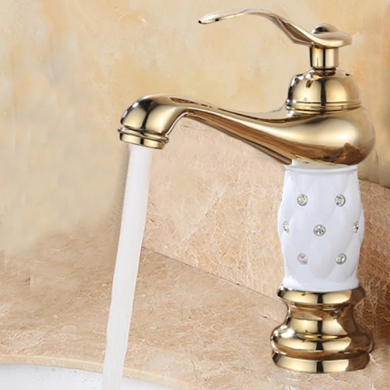 

Bathroom Faucet Bath Basin Water Tap Chrome Polished Antique Bronze Hot and Cold Water Sink Faucet Basin Mixer Bathroom Tap
