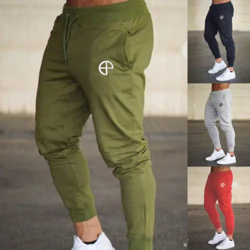 

Autumn New Men Slim Fit Jogger Sports Gym Bodybuilding Running Pants Track Trousers Casual Sweatpants Streetwear