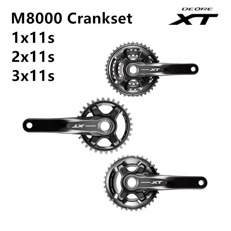 

Shimano DEORE XT M8000 Mountain Chain wheel MTB Double Crankset 1X11S 2x11S 3x11S Crankset include MT800 BSA bikes bicycle parts