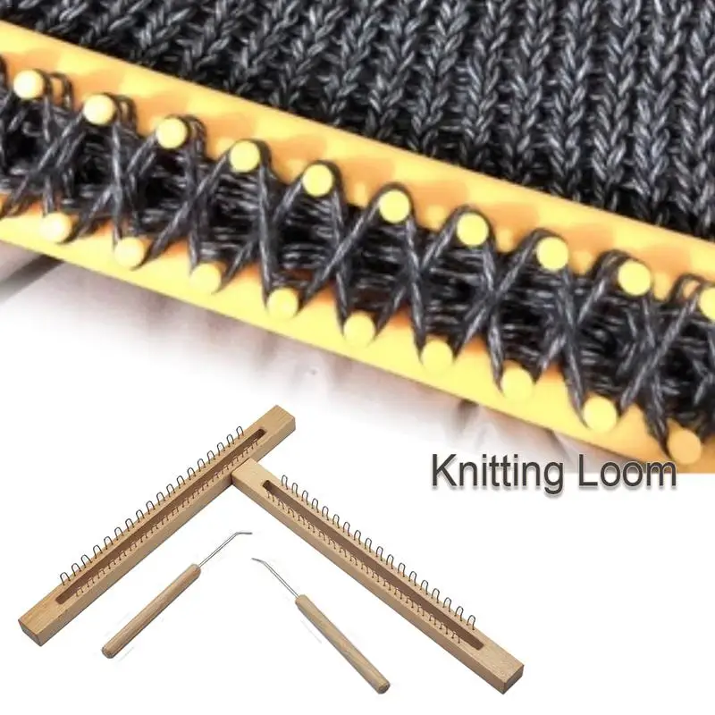 

Knitting Loom And Crochet Hook Set Sewing Tool Accessories Wooden Board Knit Machine Knitting Tools Quick Delivery 35x3cm