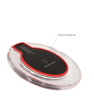 

20pcs/lot, New Ultra-Thin Crystal K9 QI Wireless Charger For Samsung Galaxy S8 S9 Plus S7 S6 Note 8/iPhone XS Max X 8/8Plus