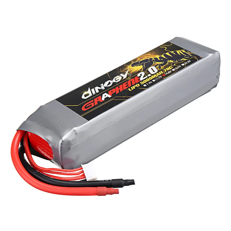 1/2 шт. DINOGY Графен 2 0 14 8 в 5000 мАч 70C 4S Lipo батарея для FPV системы Racing Drone RC Quadcopter модели