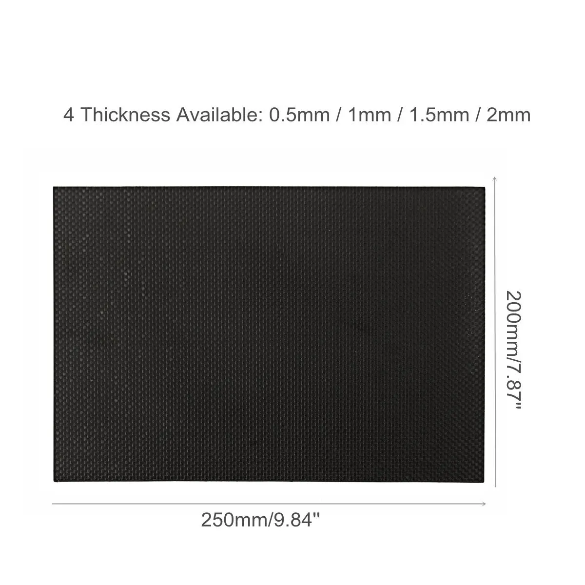 25x20 см 0,5 мм/1 мм/1,5 мм/2 мм панель из углеродного волокна лист табби матовая поверхность доска RC игрушки Аксессуары Черный Гладкий переплетение