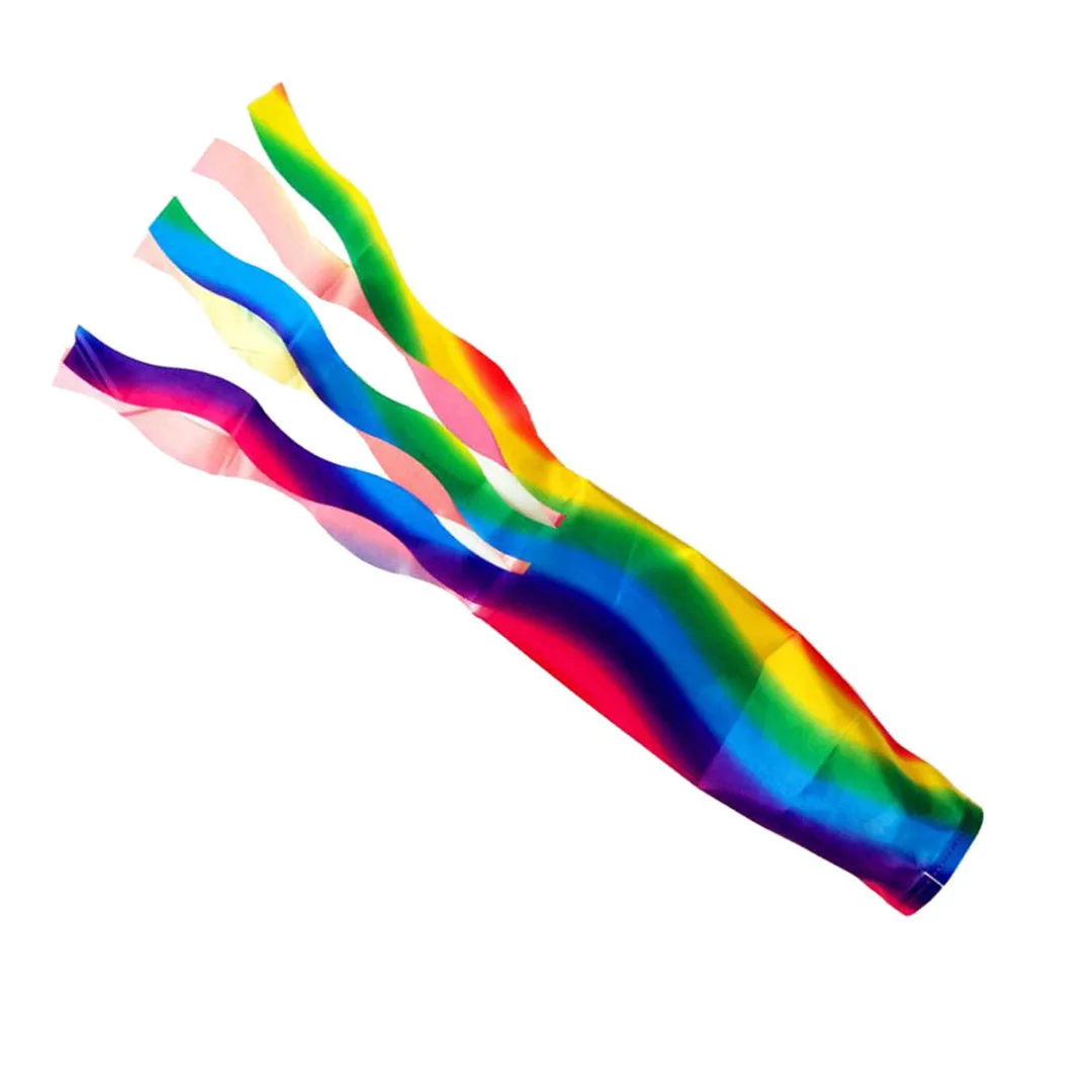 

New Outdoor Wind Sock Flags Vivid Colorful Rainbow Wind Sock Sleeve Cone Test 70cm Festivals Caravan Camping Decor Windsock