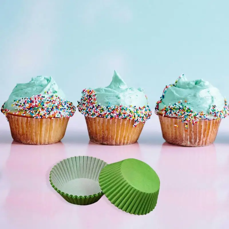 

100pcs Muffins Cake Paper Cups DIY Cupcake Baking Cup Paper Mold Small Cake box Cup Tray Decorating Tools Kitchen Accessaries