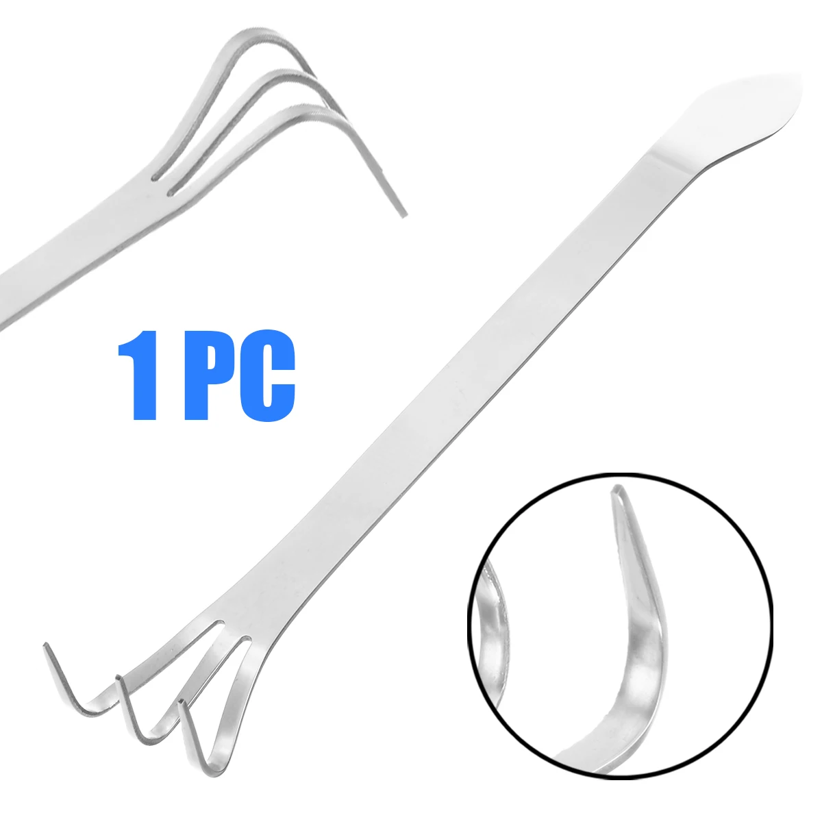 

1pc Stainless Steel Bonsai Root Rake Bonsai & Gardening Spatula Loosen Soil Multifunctional Garden Tool