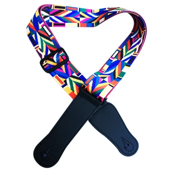 

2019 Hot Ethnic Style Widen Adjustable Strap Belt For Acoustic Guitar Electric Bass - No.7 Geometric Drawing