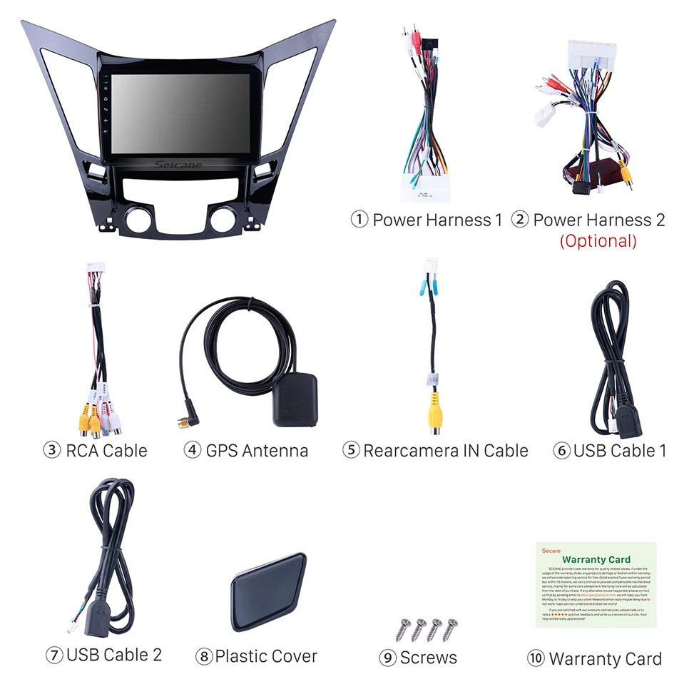 Best Seicane Car Multimedia Player Radio For 2011 2012 2013 2014 2015 HYUNDAI Sonata i40 i45 2din Android 8.1 9 Inch GPS Head Unit 5