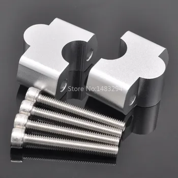 

Chrome Straight Motorcycle Handlebar Risers & Clamp Upgrade Adapters Fit For BMW G310GS G310R 2007-Up