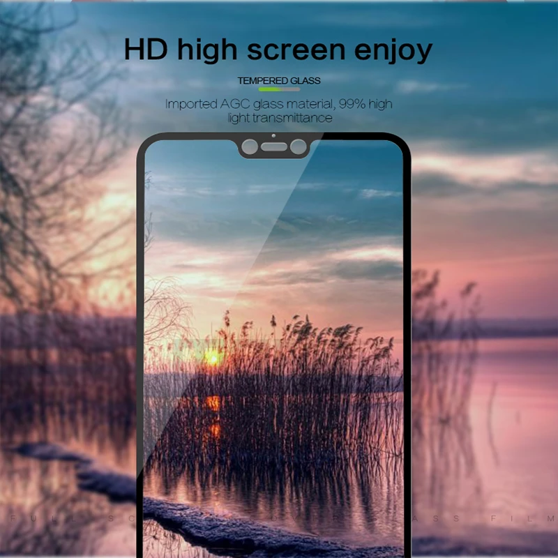 Закаленное стекло с полным покрытием для Vivo V9 y81 протектор экрана vivi viva Y 81 V 9