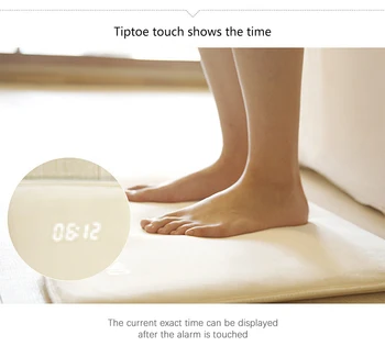 

Pressure Sensitive Alarm Clock Carpet Electronic Digital Clock Bedroom Anti-Slip Wear-Resisting Soft Mat Student Lazy Alarm Bell