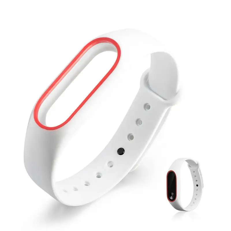 Двойной цвет mi band 2 аксессуары pulseira miband сменный силиконовый браслет для xiaomi умный