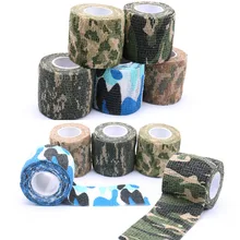 Домашний бинт, прочный Армейский Камуфляж, водонепроницаемый, не woventape, эластичный, части тела, травма, ранение, инструмент, татуировка, ручка, обертывание
